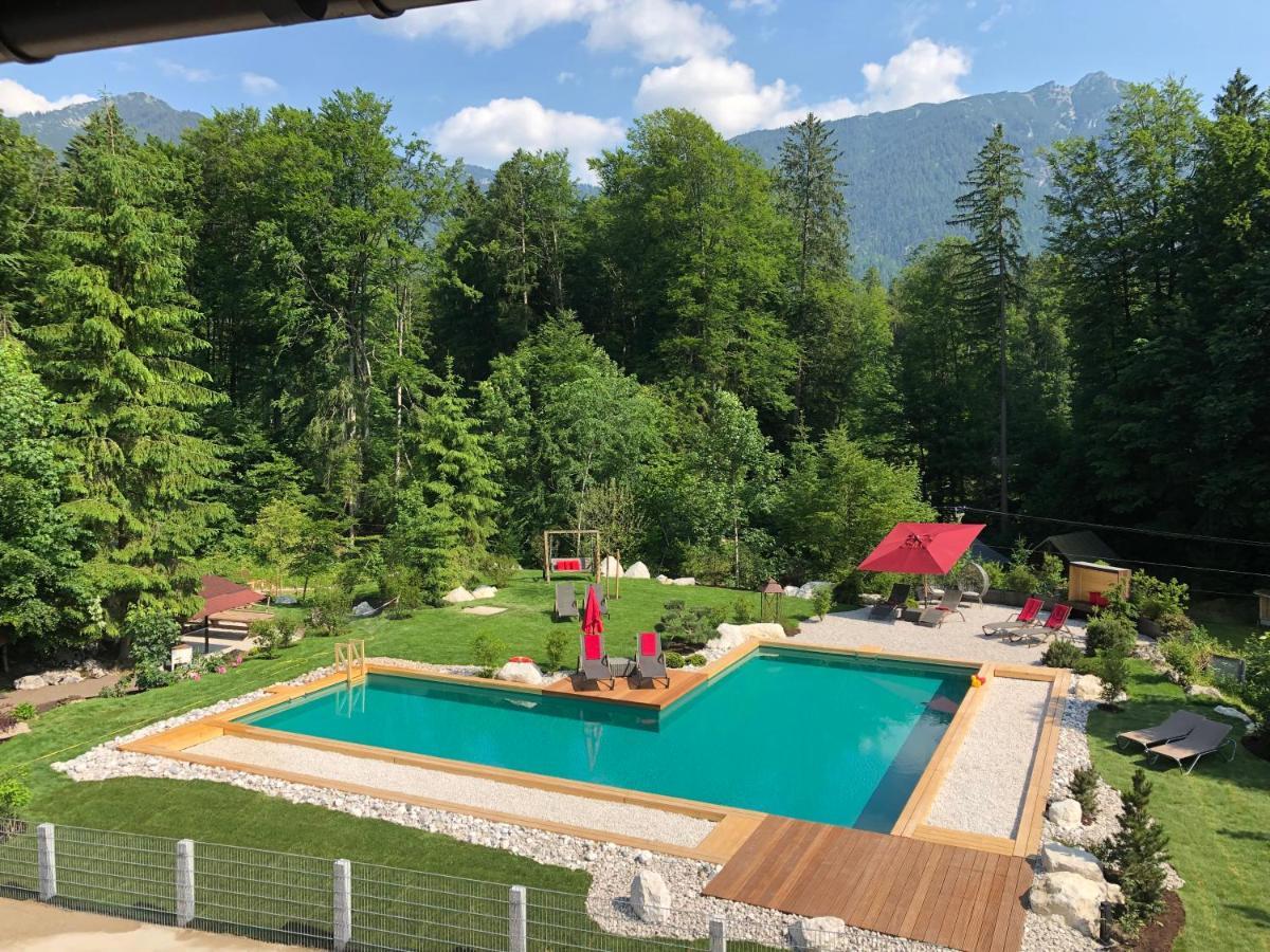 Bayern Resort Hotel - Adults Only - Mit Zugspitzblick - Eibsee-Naehe - Wellnessbereich - Naturpool Im Sommer Grainau Extérieur photo