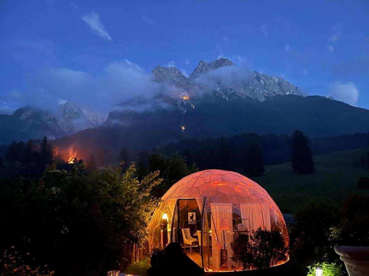 Bayern Resort Hotel - Adults Only - Mit Zugspitzblick - Eibsee-Naehe - Wellnessbereich - Naturpool Im Sommer Grainau Extérieur photo