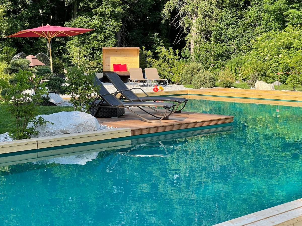 Bayern Resort Hotel - Adults Only - Mit Zugspitzblick - Eibsee-Naehe - Wellnessbereich - Naturpool Im Sommer Grainau Extérieur photo