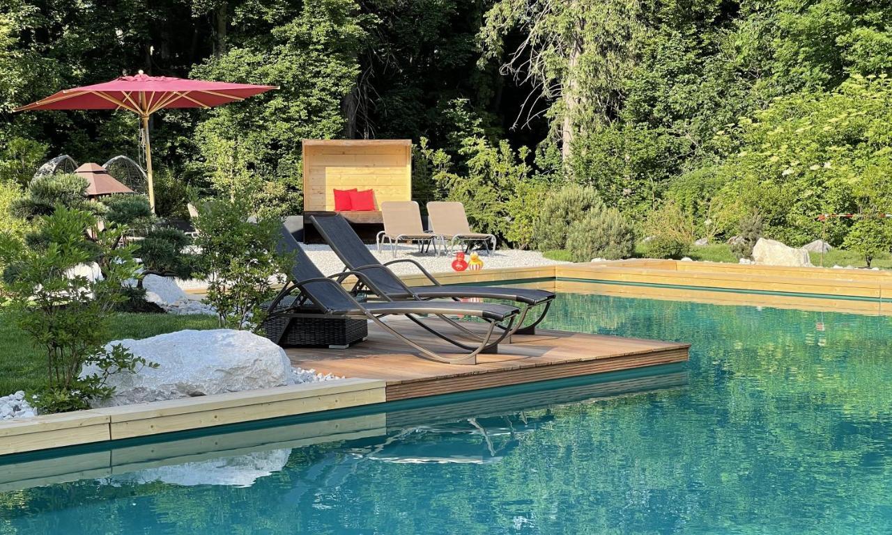 Bayern Resort Hotel - Adults Only - Mit Zugspitzblick - Eibsee-Naehe - Wellnessbereich - Naturpool Im Sommer Grainau Extérieur photo